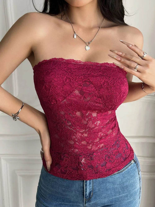 Devine Lace Tube Top - Byyde