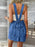 Devine Flower Wide Strap Overalls with Pockets - Byyde
