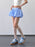 Striped Bubble Hem Casual Shorts - Byyde