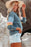 Color Block Round Neck Long Sleeve Sweatshirt - Byyde