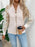 Lace Baseball Collar Zip Up Jacket - Byyde