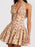 Floral Halter Neck Mini Dress - Byyde