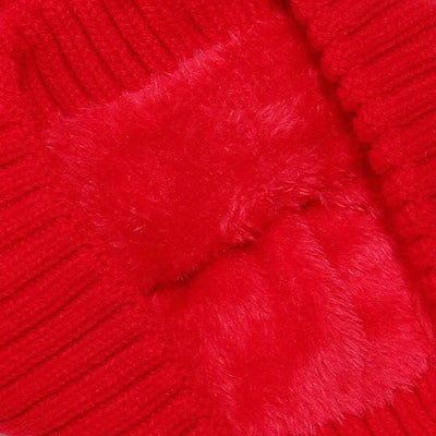Cable Knit Winter Hat with Pompom - Byyde