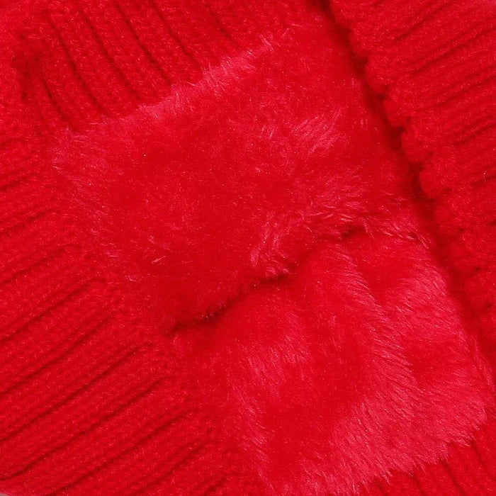 Cable Knit Winter Hat with Pompom - Byyde