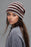 Fuzzy Contrast Striped Thermal Hat - Byyde