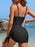 Asymmetrical Wide Strap One-Piece Swimwear - Byyde