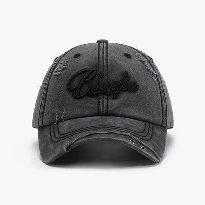 Embroidered Letter Cotton Baseball Cap - Byyde