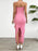 Devine Ruffled Slit Back Tube Maxi Dress - Byyde