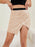 Asymmetrical Slit Sequin Skirt - Byyde