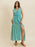 Slit Printed V-Neck Sleeveless Dress - Byyde