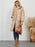Long Sleeve Longline Hooded Winter Coat - Byyde
