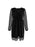 Sparkling Surplice Balloon Sleeve Mini Dress - Byyde