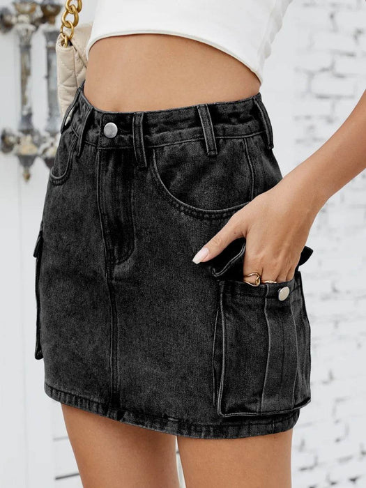 Cargo Denim Skirt - Byyde