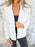 Full Size Lace Open-Front Blazer Plus Size - Byyde
