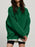 Round Neck Dropped Shoulder Long Sleeve Sweatshirt - Byyde