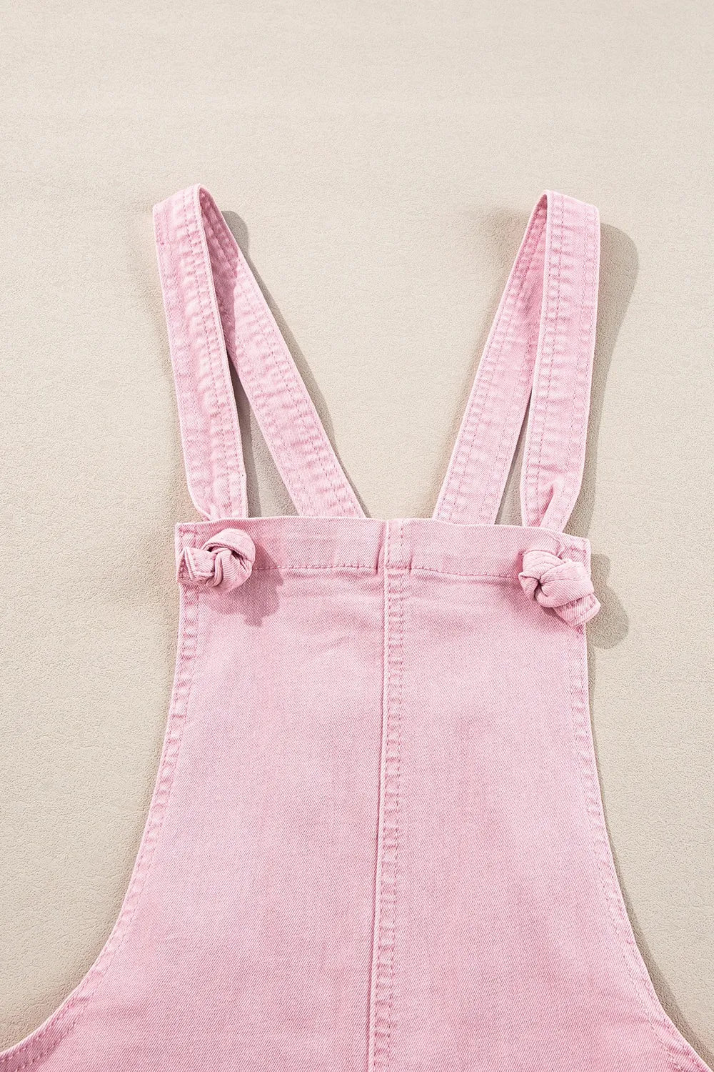 Knot Straps Denim Overalls with Pockets - Byyde