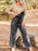 Vintage Washed Wide Leg Denim Overalls with Front Pockets - Byyde