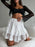 Lace Tiered Mini Skirt - Byyde