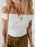 Folded Off Shoulder Slim Top - Byyde