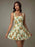 Floral Sleeveless Mini Pleated Dress - Byyde
