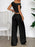 One Shoulder Top and Wide Leg Pants Set - Byyde