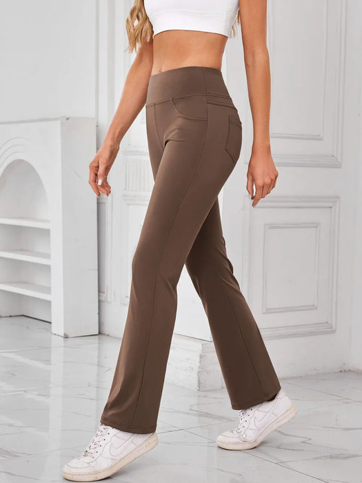 Lovelet High Waist Active Pants with Pockets - Byyde