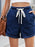 Drawstring Wash Denim Shorts - Byyde