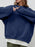 Round Neck Dropped Shoulder Long Sleeve Sweatshirt - Byyde