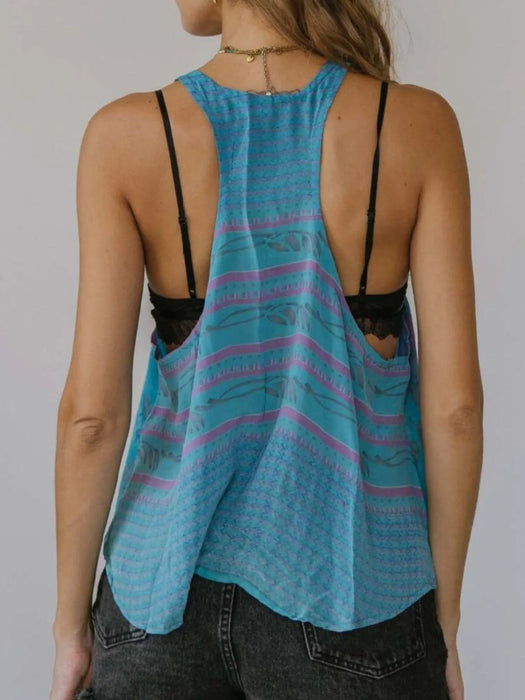 Printed Scoop Neck Tank - Byyde