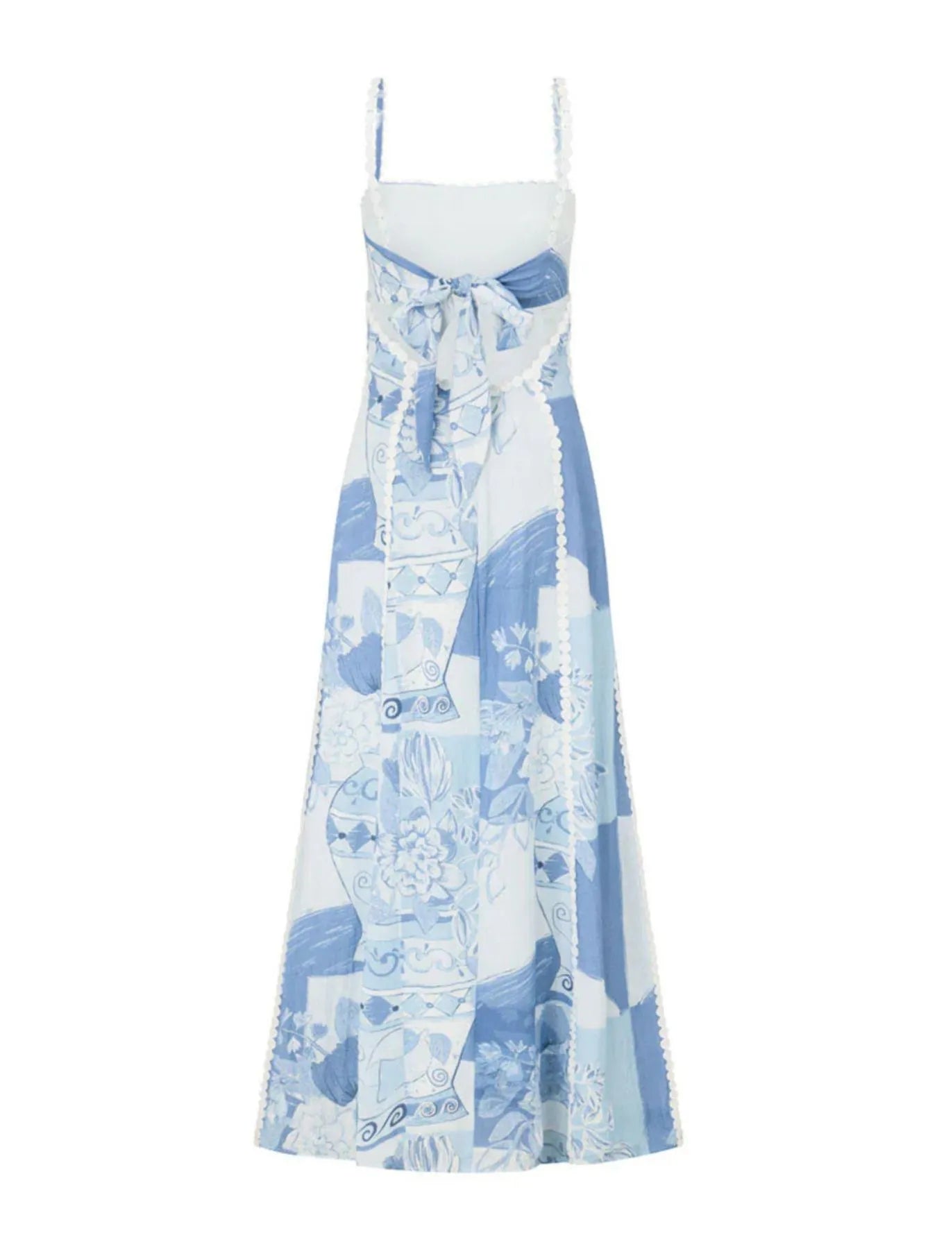Printed Square Neck Cami Maxi Dress - Byyde