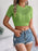 Cable Knit Openwork Round Neck Knit Top - Byyde