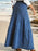 Tiered Maxi Denim Skirt with Zipper Detail - Byyde