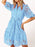 Lace Tie Waist Half Sleeve Dress - Byyde