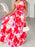 Printed One Shoulder Asymmetrical Maxi Dress - Byyde