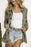Collared Neck Star Print Long Sleeve Denim Jacket - Byyde