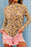 Printed Mock Neck Long Sleeve Bodysuit - Byyde