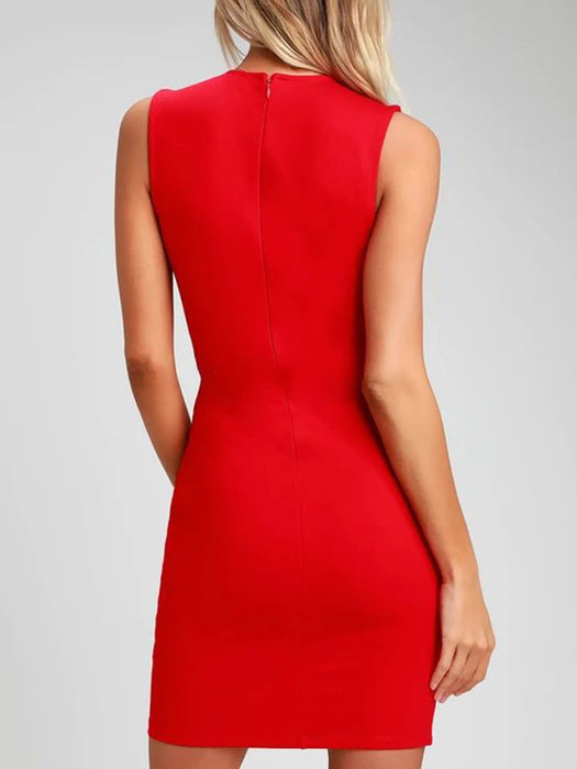 V-Neck Sleeveless Dress - Byyde