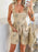 Devine Flower Wide Strap Overalls with Pockets - Byyde