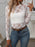 Floral Mock Neck Long Sleeve Mesh Top - Byyde