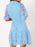 Lace Tie Waist Half Sleeve Dress - Byyde
