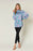 Double Take Full Size Printed Smocked Long Sleeve Blouse - Byyde