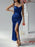 Devine Slit Ruched Maxi Cami Dress - Byyde