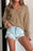 Button Detail Long Sleeve Hoodie - Byyde