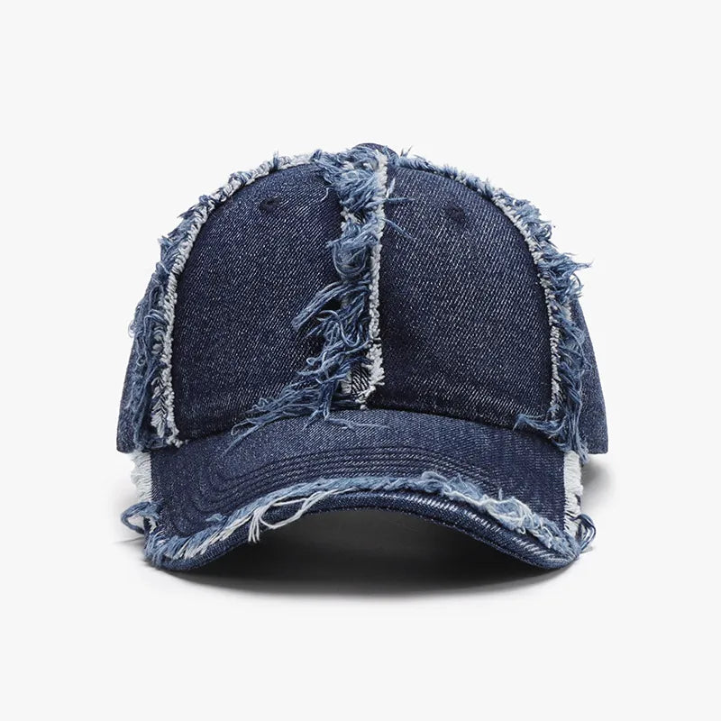 Raw Hem Cotton Baseball Cap - Byyde