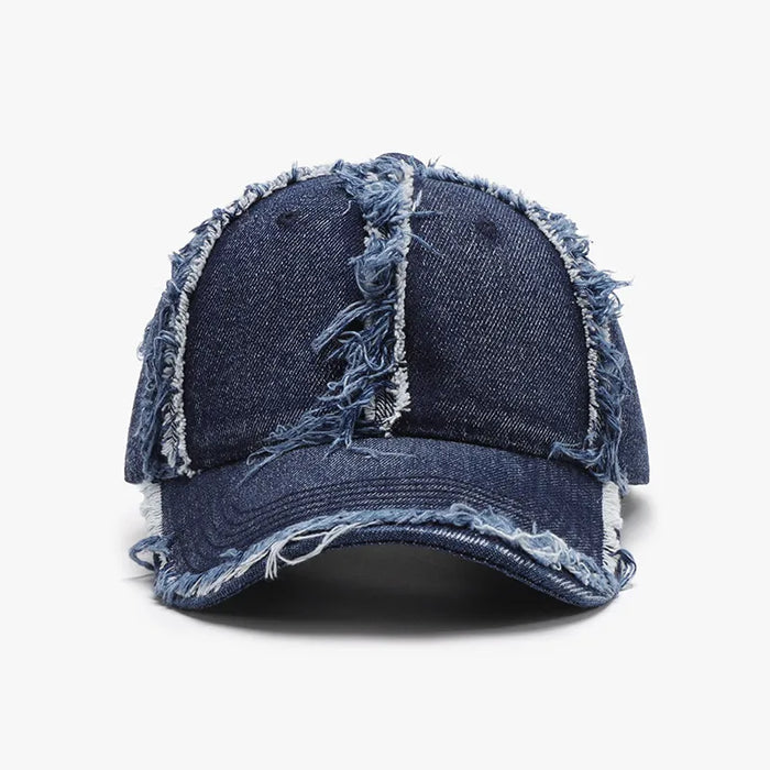 Raw Hem Cotton Baseball Cap - Byyde
