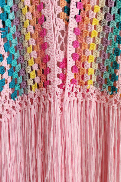 Fringe Tied Long Sleeve Cardigan - Byyde