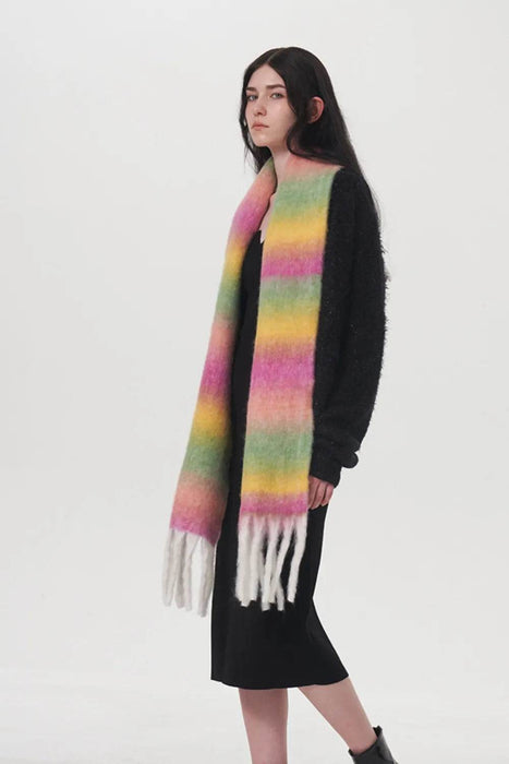 Fringe Gradient Thermal Scarf - Byyde
