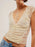 Lace Cap Sleeve Ruched T-Shirt - Byyde