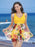Printed Wide Strap Two-Piece Swim Set - Byyde