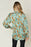 Double Take Full Size Printed Smocked Long Sleeve Blouse - Byyde